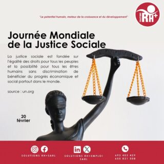 Journée mondiale de la justice sociale
20 février

Faire avancer la justice sociale
Placer la justice sociale au centre des agendas politiques internationaux, nationaux et régionaux

L’idée selon laquelle l’avancement de la justice sociale devrait être l’objectif central guidant toutes les politiques nationales et internationales gagne du terrain. Cette idée a fait son chemin parmi les partisans qui affirment que les sociétés et les économies peuvent fonctionner de manière plus cohérente lorsque la justice sociale est une priorité.

————

World Day of Social Justice
20 February

Advancing social justice

Social justice at the centre of international, national and regional policy agendas

Momentum is growing for the concept that advancing social justice should be the central aim guiding all national and international policies. This idea has gained traction among proponents who argue it enables societies and economies to function more cohesively when social justice is prioritized.
