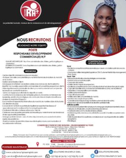 🚨 AVIS DE RECRUTEMENT 🚨

Postulez maintenant !!