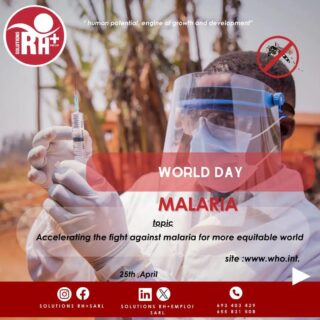 ✅ April 25th 2024 ➡️ World Malaria Day 

✨The celebration of this year is under the theme : "Accelerating the fight against malaria for a more equitable world ".

It’s an opportunity to highlight the need for continued investment and commitment to a sustainable policy in favor of malaria prevention and control .
The WHO recommends strategies to prevent malaria transmission through public awareness campaigns. 
This is an opportunity for us to become aware of the dangers of this disease, and to join forces to fight it.

#WORLDMALARIADAY
#journeemondialecontrelepaludisme