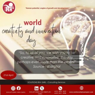 💡La Journée mondiale de la créativité et de l'innovation est célébrée chaque année le 21 avril. Il s'agit d'un événement initié par les Nations Unies pour sensibiliser le public à l'importance de la créativité et de l'innovation dans tous les domaines du développement humain. Cette journée veut donc rappeler à quel point l'innovation est essentielle pour exploiter le potentiel économique des nations. L'innovation, la créativité et l'entrepreneuriat de masse peuvent donner un nouvel élan à la réalisation des Objectifs de développement durable, à la croissance économique et à la création d'emplois.💡

#creativity
#Innovation2024 
#worldday 

💡The World Creativity and Innovation Day is celebrated every year on April 21. It is an event initiated by the United Nations to raise awareness about the importance of creativity and innovation in all areas of human development. This day therefore aims to remind us of the extent to which innovation is essential to exploit the economic potential of nations. Innovation, creativity and mass entrepreneurship can give new impetus to achieving the Sustainable Development Goals, economic growth and job creation.💡

#creativityeveryday
#Innovation2024 
#worldday