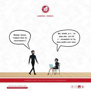 📢 Recruter sans stress, c'est possible avec SOLUTIONS RH+ EMPLOI !
✅Jeanne est submergée par les CV et peine à trouver les bons profils... Mais Arnold a la solution ! 😉
Avec SOLUTIONS RH+ EMPLOI, simplifiez votre processus de recrutement :
✅ Rédaction et diffusion des offres
✅ Tri et présélection des CV
✅ Entretiens et tests d’évaluation
✅ Sélection des meilleurs talents adaptés à vos besoins
💡 Besoin d’un expert pour recruter rapidement et efficacement ? Contactez-nous dès maintenant ! 📞 693 40 34 29 / 655 83 15 08 ou visitez 🌐 www.solutionsrhplusemploi.com
@srhp_foodindustry
@solutionsrhplus
#PME #Compétitivité #Cameroun #SolutionsInnovantes
#recrutementexterne #Tchad #Congo #Cameroun #Garoua #Douala #Gabon #Ngaoundere #bafoussam #edea
#Bonamoussadi #bonanjo #Bepanda #logpom #makepe #Deido #Bonapriso #DÉIDO #GestionRH #RecrutementExterne #BusinessCameroun #Externalisation #EmploiCameroun #RH237 #Recrutement237 #Opportunités237