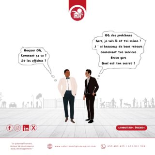 💡 DG, quel est ton secret ?
Un entrepreneur averti sait s’entourer des bonnes personnes.
Avec SOLUTIONS RH+ EMPLOI, dites adieu aux tracas RH et administratifs.
📲 Appelez dès aujourd’hui au 693 40 34 29 ou au 655 83 15 08.
✨ Focus sur l’essentiel, ils gèrent le reste !
#Entrepreneurs #RessourcesHumaines #GestionRH #solutionsrhplusemploi